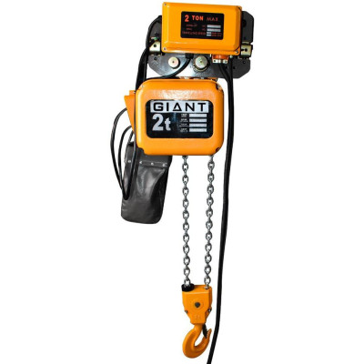 Electric chain hoist with travel 2t 12m 380V - two speed hoist - HHBD02II-02