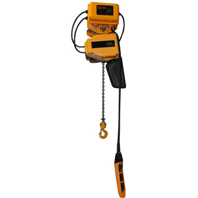 Electric chain hoist with travel 2t 12m 380V - two speed hoist - HHBD02II-02