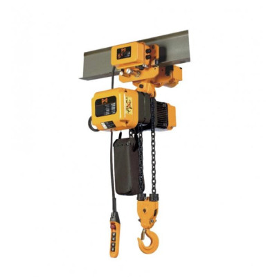 Electric chain hoist with travel 2t 12m 380V - two speed hoist - HHBD02II-02