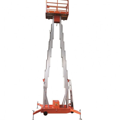 Elektrisch telescopisch platform 200kg 6m met accu