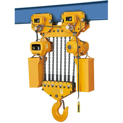 Elektrický řetězový kladkostroj s pojezdem 10t 18m 380V HHBD10-03