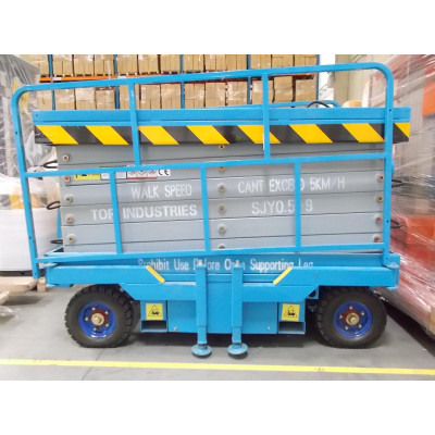 Electric scissor platform 500kg 9m with battery