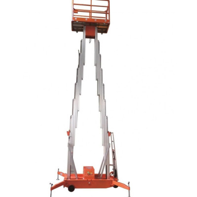 Plataforma elevatória com mastro vertical 200kg 14m com bateria GTWY14-200 DC