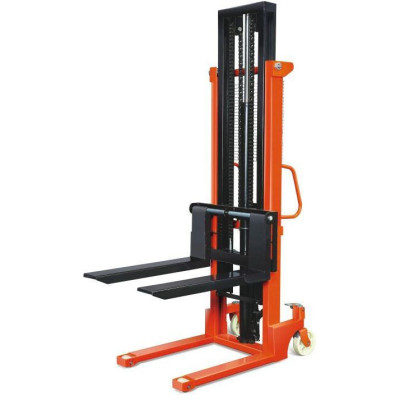 Mechanical forklift 1000kg 1600mm with sliding forks 320-